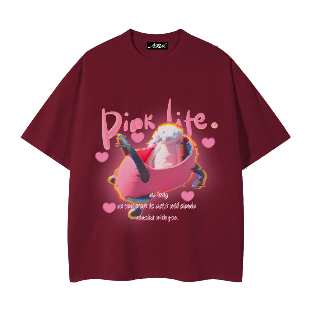 Pink Life Bunny T-shirt