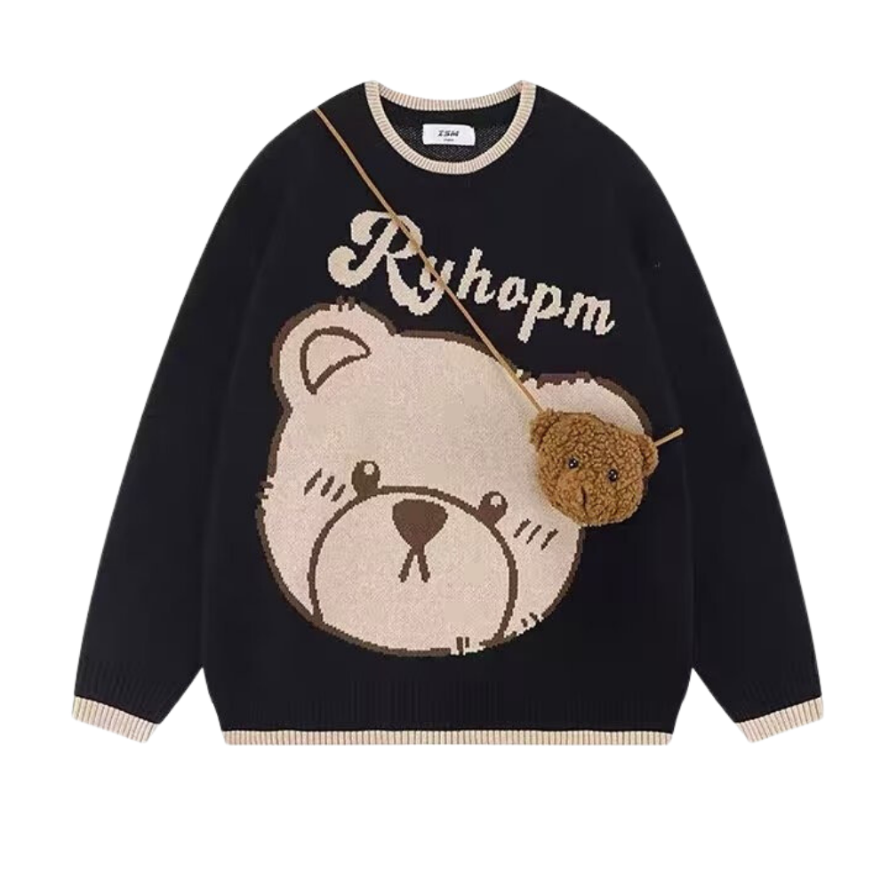 Cute Bear Backpack With Bear Sweater