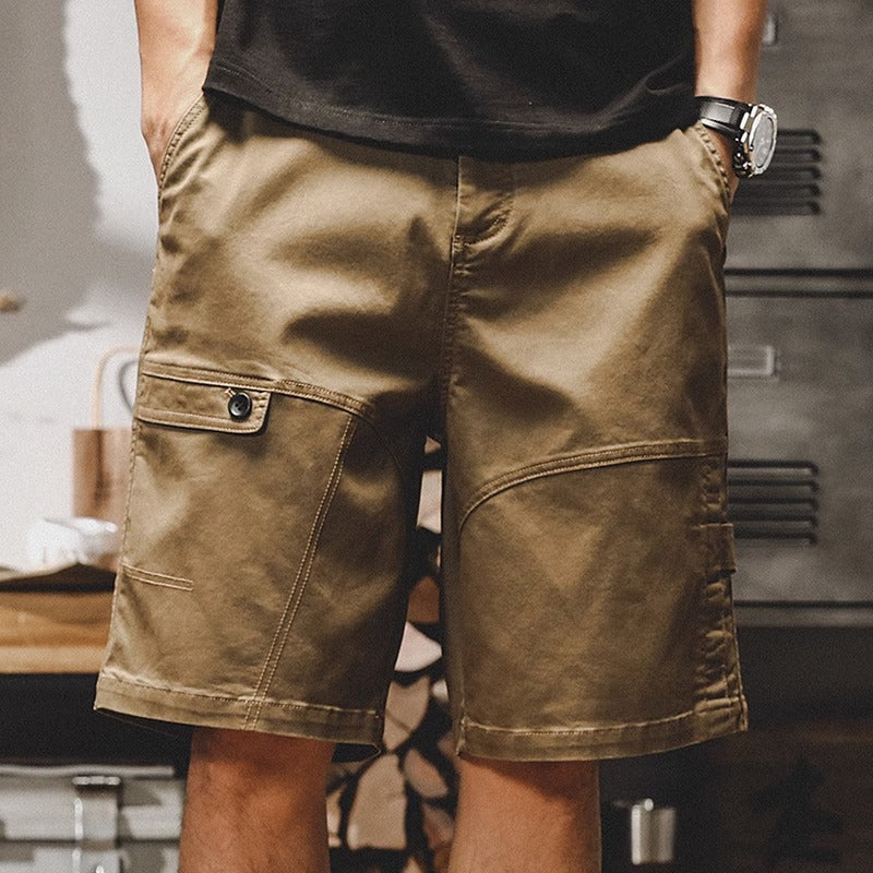 American Retro Loose Thin Large Size Casual Cargo Shorts