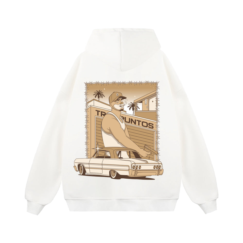 GEG | G/W 'Gentle Gangster' Logo Print Hoodie