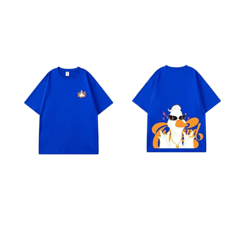 Street Philanthropist Cartoon Trend Brand Short Sleeve Men's Trend T-Shirt