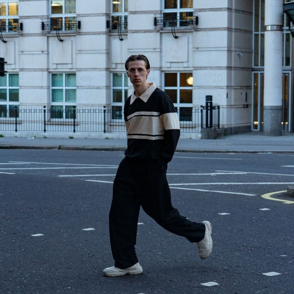 AG Tiger Contrasting Polo Sweatshirt