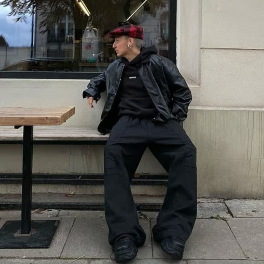 CE | Street Black Lapel Biker Jacket