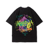 Street Philanthropist Graffiti Short Sleeve Men Ins Tide Loose Hip Hop T-Shirt