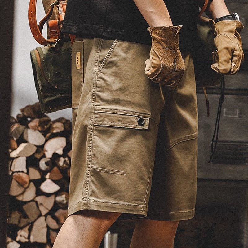 American Retro Loose Thin Large Size Casual Cargo Shorts
