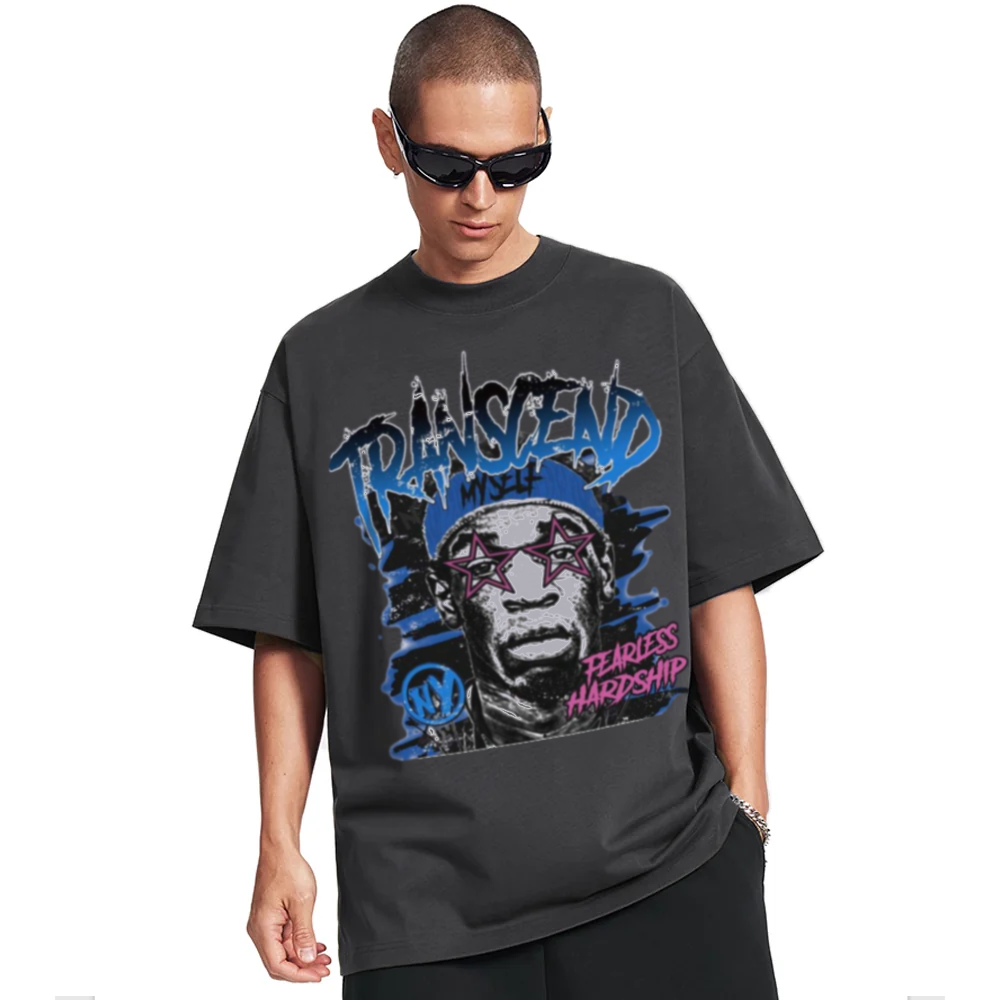 AG American Trendy Man Wearing Glasses T-Shirt