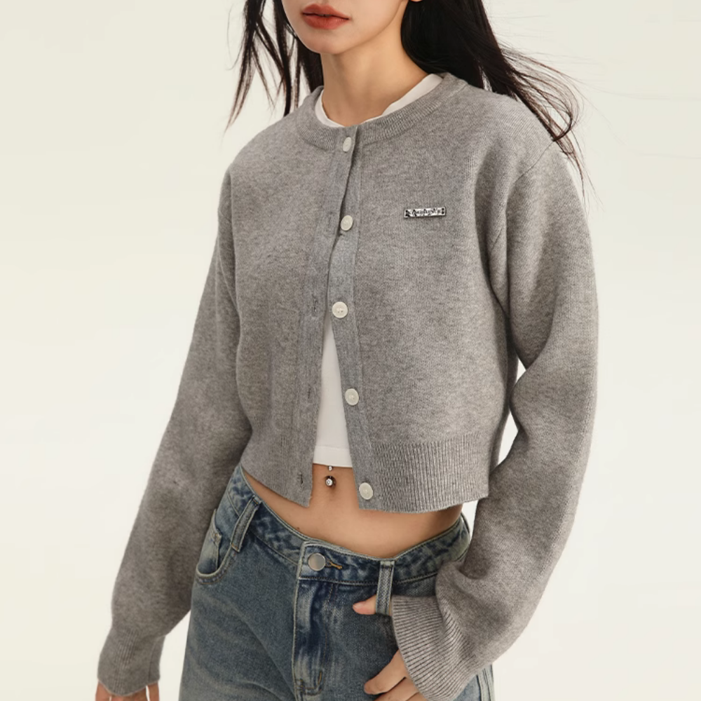 Women's Preppy Versatile Knitted Cardigan