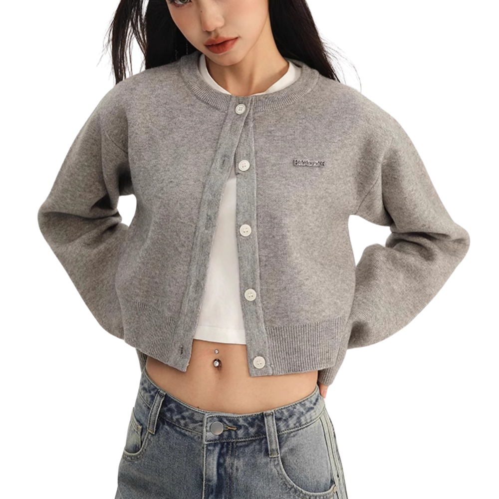 Women's Preppy Versatile Knitted Cardigan