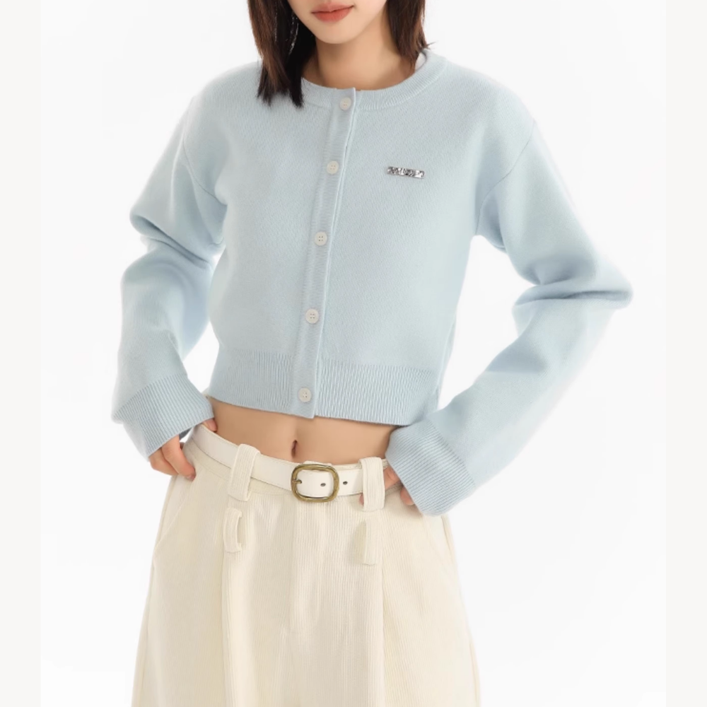Women's Preppy Versatile Knitted Cardigan