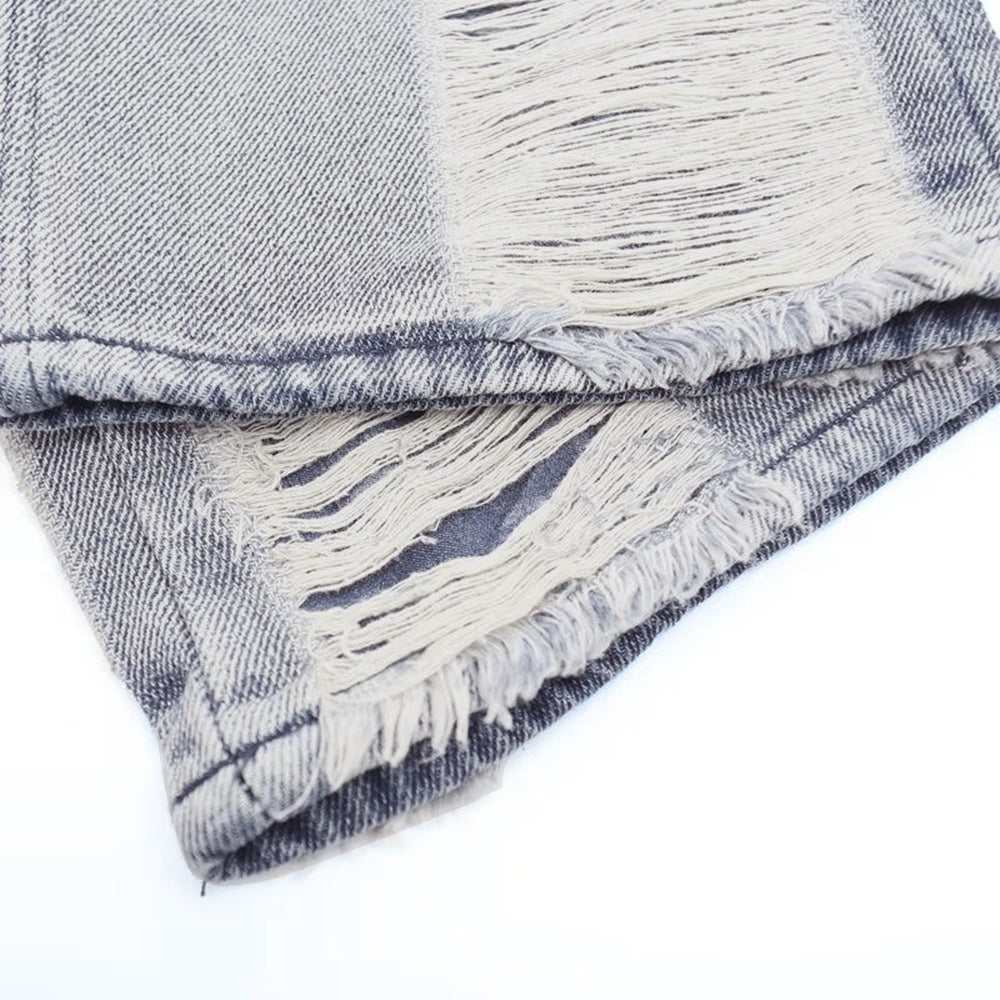 PM | Street Side Ripped Straight Jeans