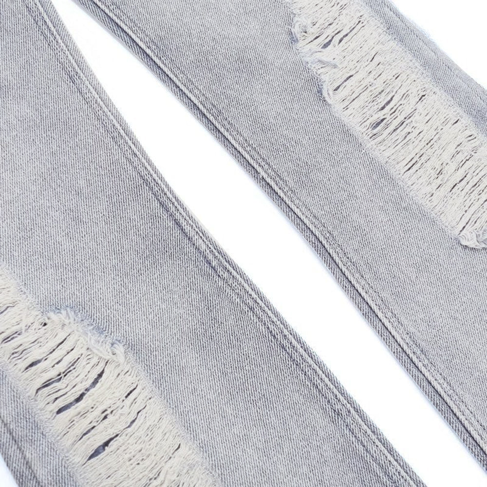 PM | Street Side Ripped Straight Jeans