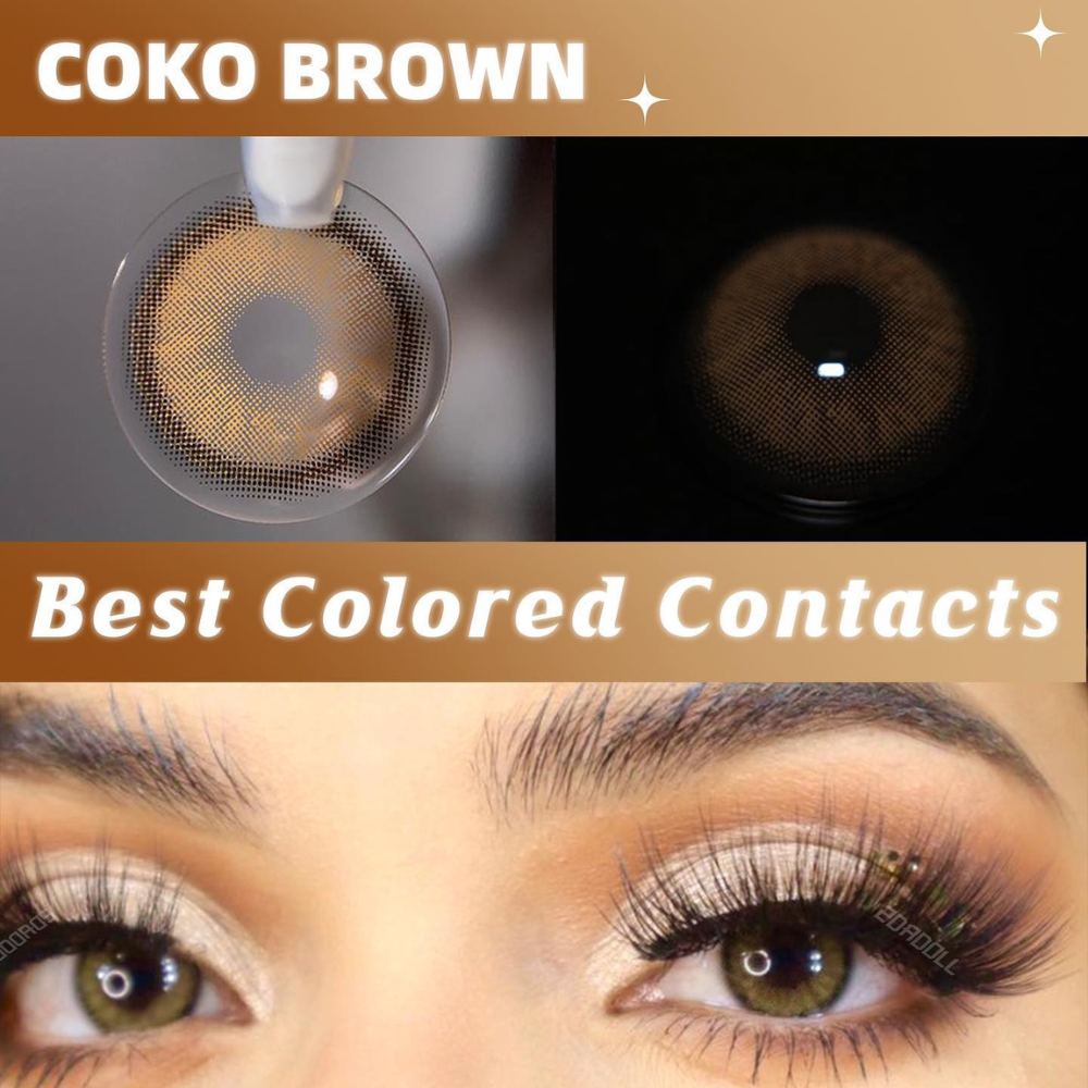 2DADOLL COKO BROWN CONTACT LENSES(1 PAIR/6 MONTHS)