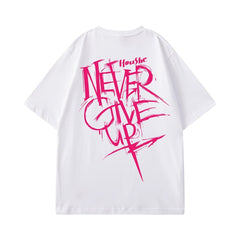 Street Philanthropist Graffiti Short Sleeve Men's T-Shirt Ins Details