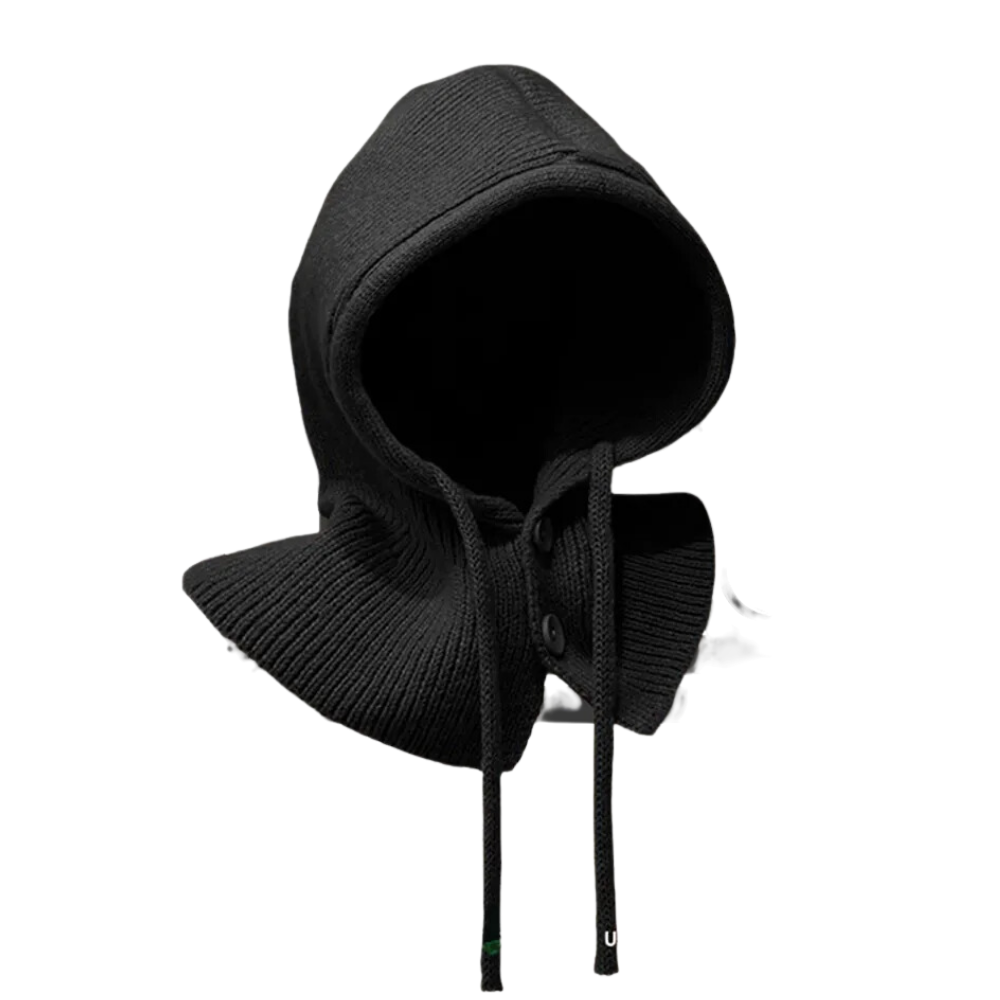 Solid Color Scarf Knitted Hat