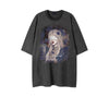 Street Philanthropist American Vintage Character Print Short Sleeve