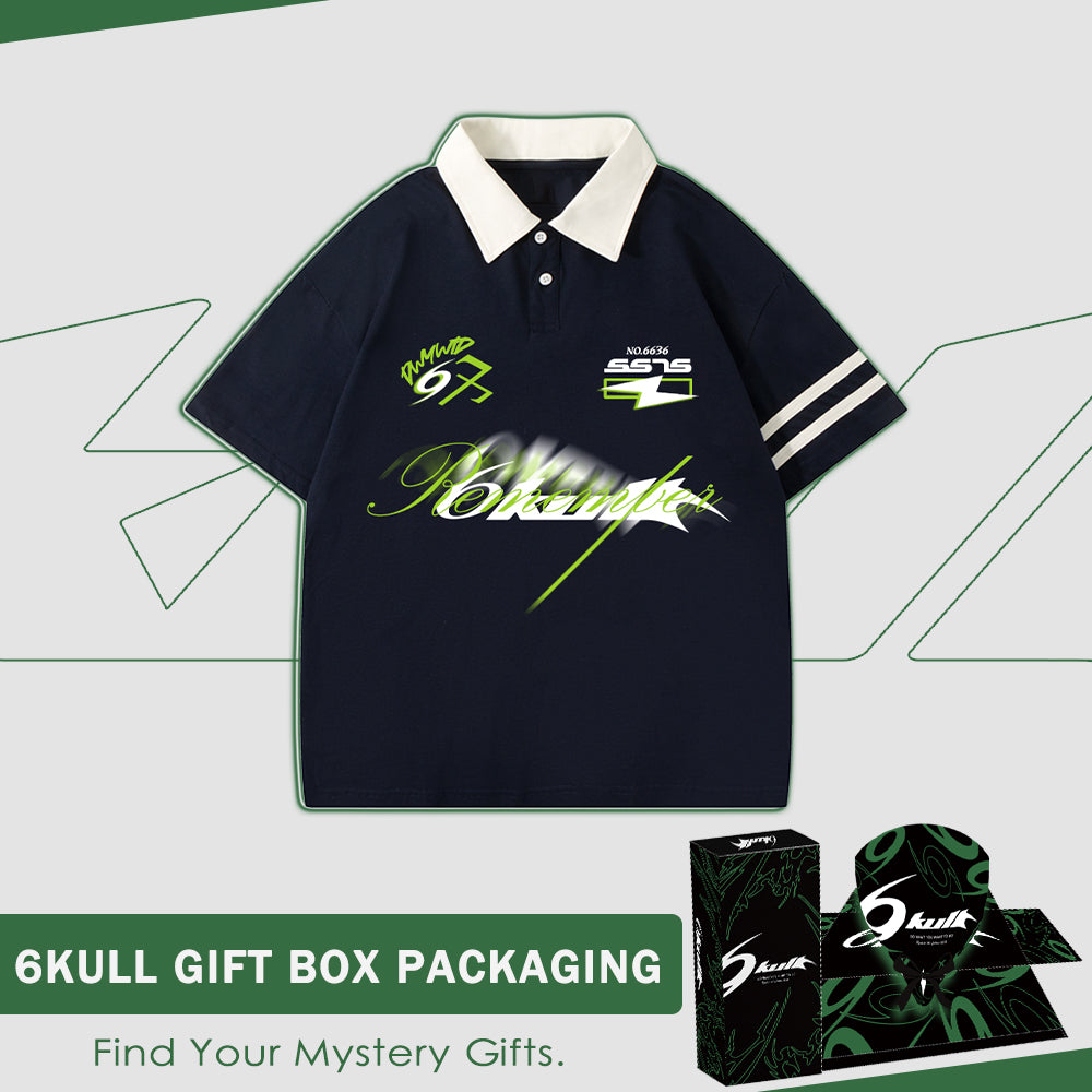 6Kull Classic Pattern Sport Polo Shirt