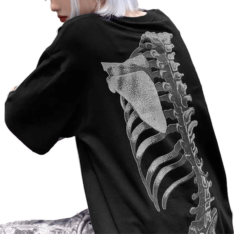 Stretch Skeleton Graphic T-shirt