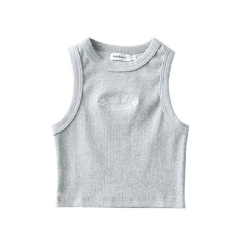 Women's Vintage Letter Embroidery Cami Top