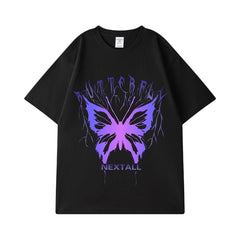Street Philanthropist Butterfly Short Sleeve T-Shirt Men ins Trend Details