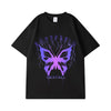 Street Philanthropist Butterfly Short Sleeve T-Shirt Men ins Trend