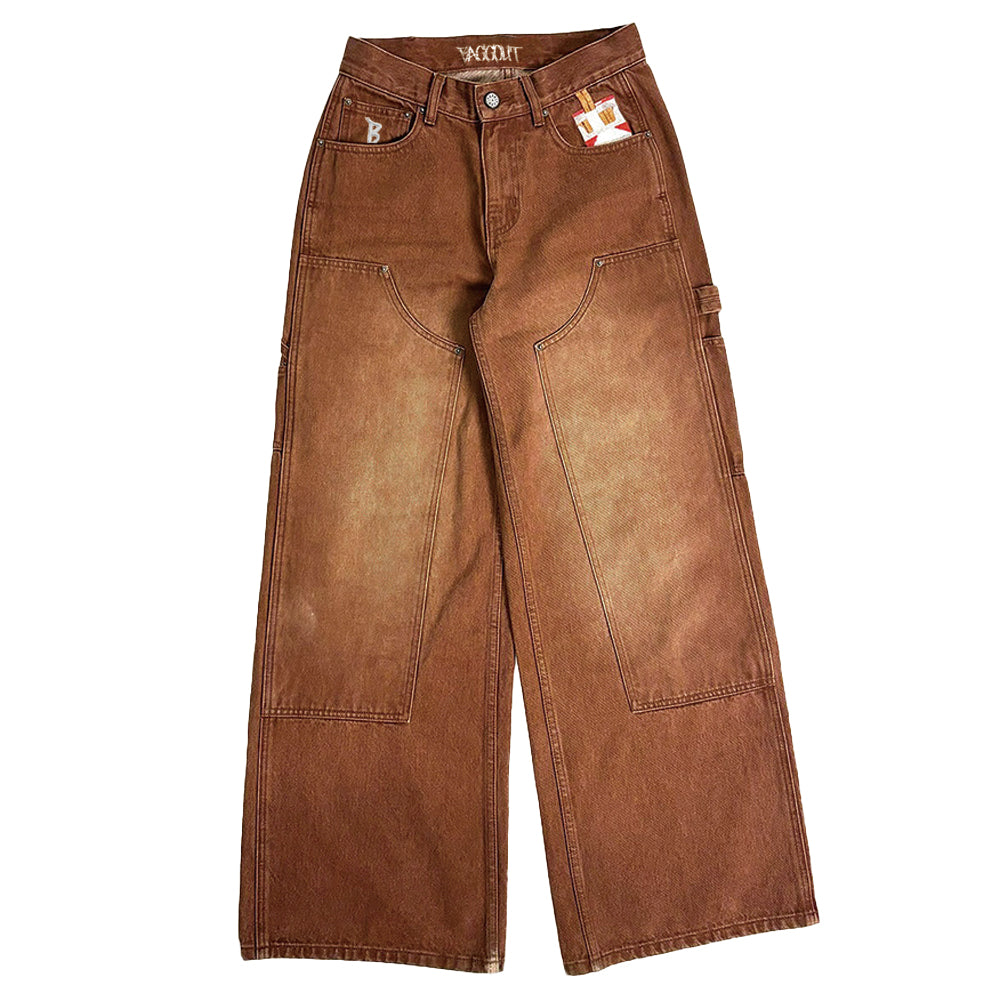 BAGGOUT Cigarette Embroidery Jeans