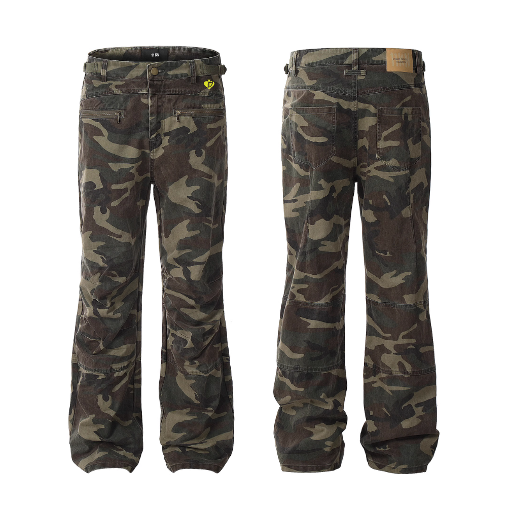 DF|Camo Zip Pockets Jeans