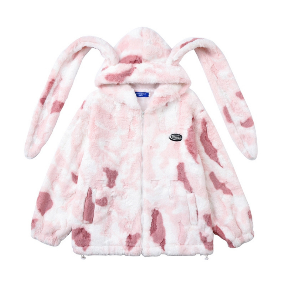 Tie Dye Rabbit Coat