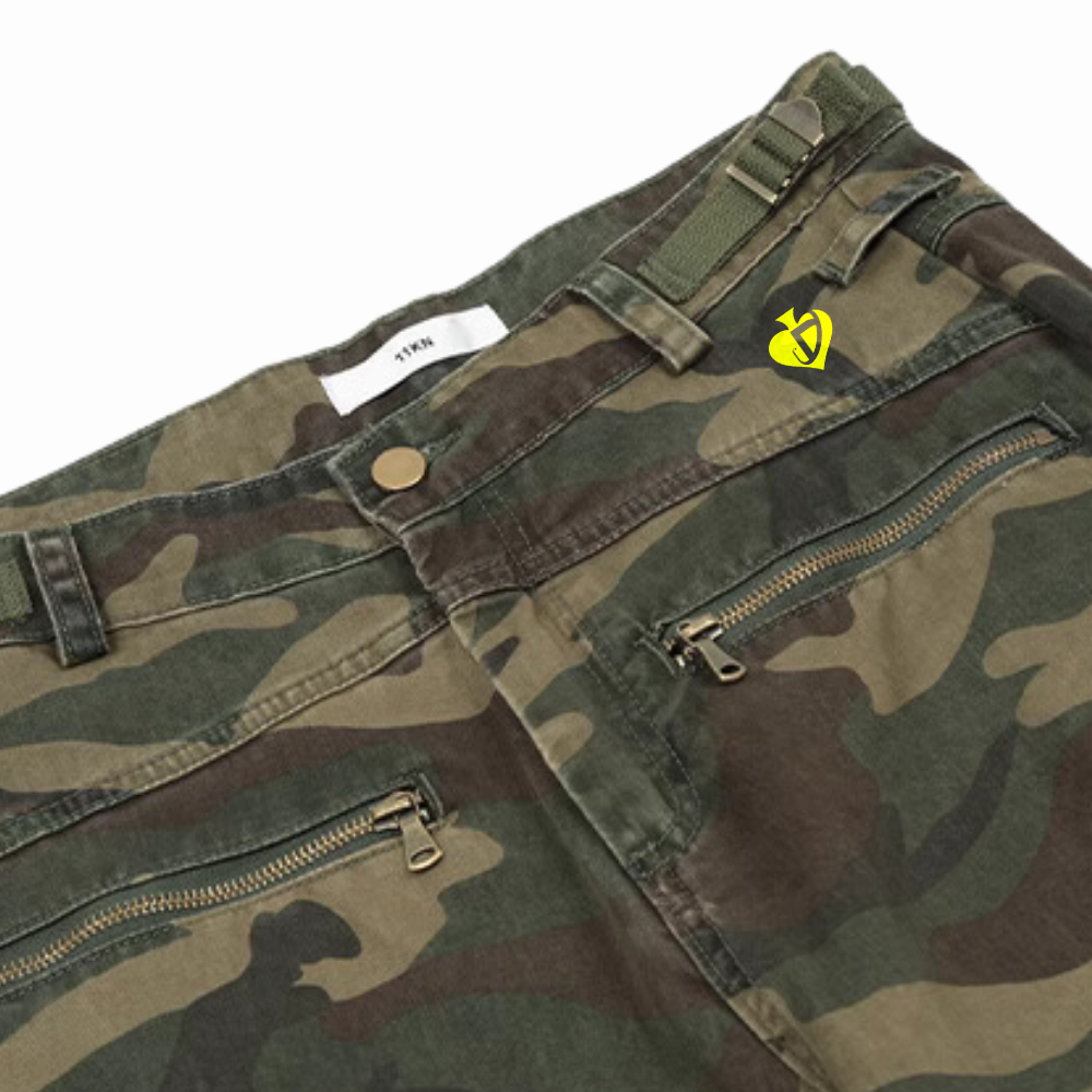 DF|Camo Zip Pockets Jeans