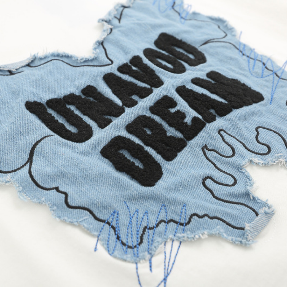 Butterfly Denim Patch T-Shirt
