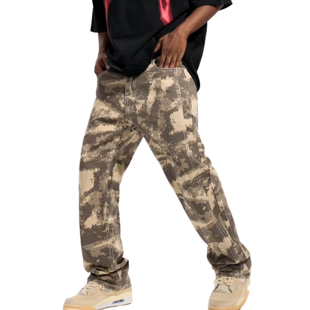 DF|Fall Leaf Yellow Camo Jeans