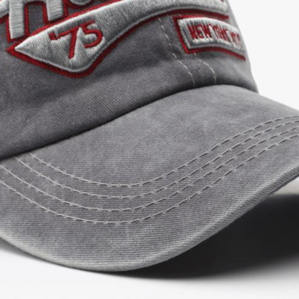 Street Washed Letter Embroidered Hat
