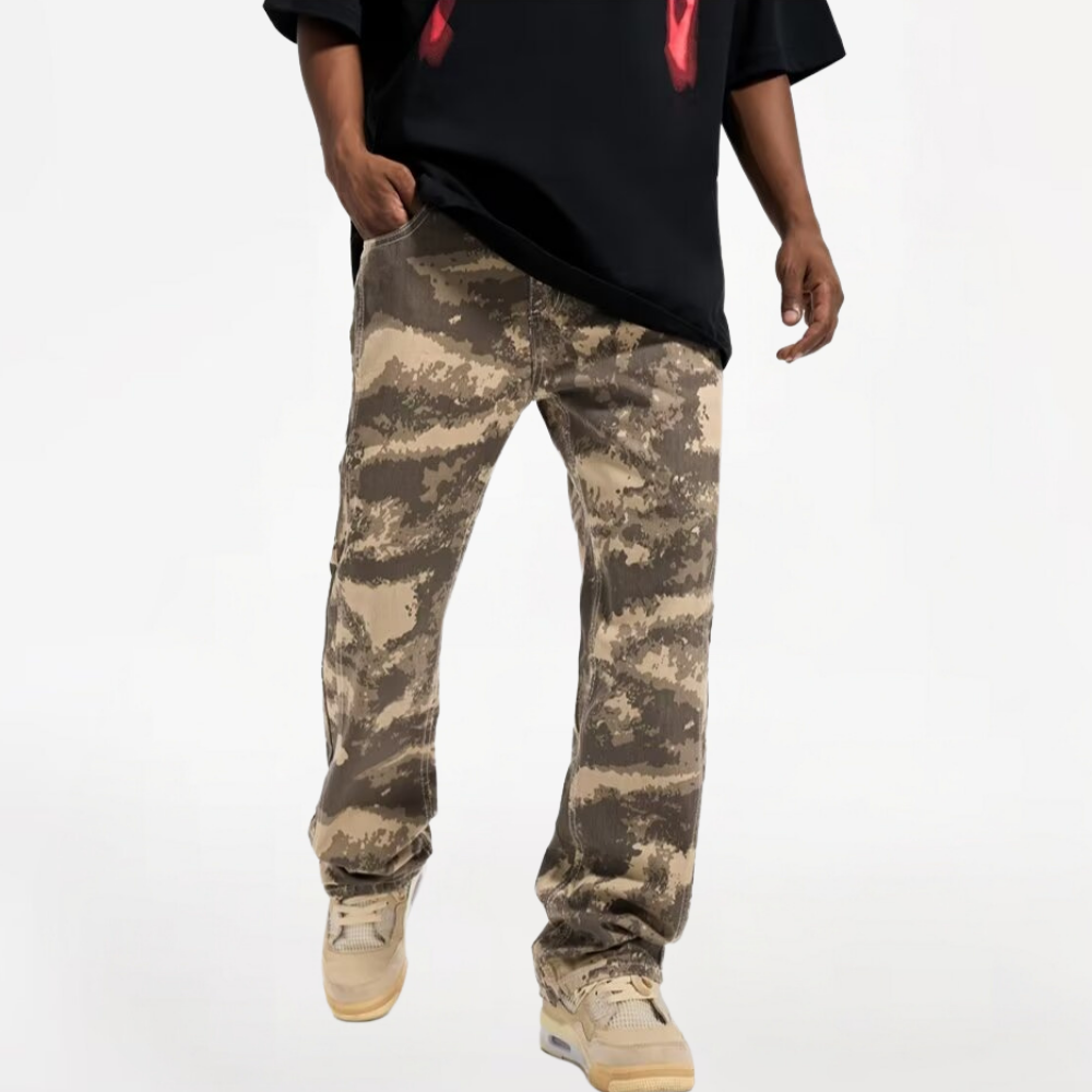 DF|Fall Leaf Yellow Camo Jeans