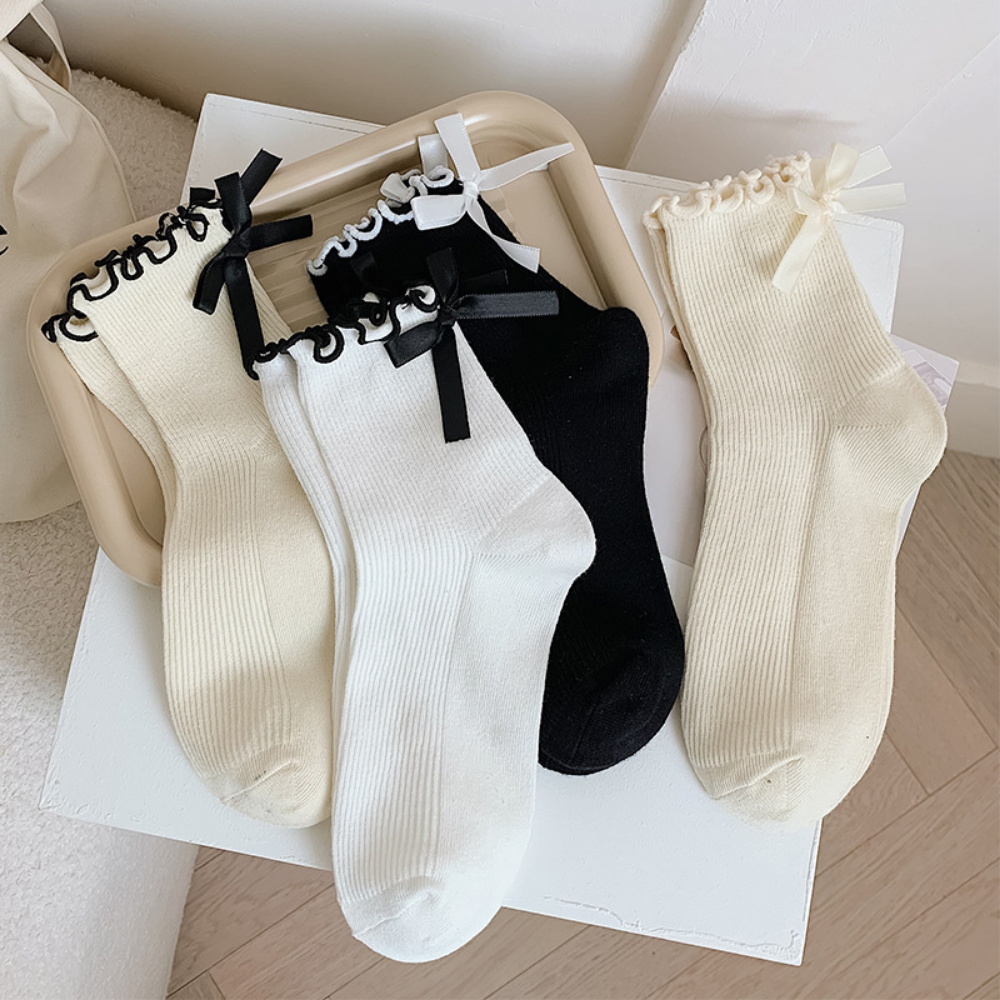 Simple Solid Color socks