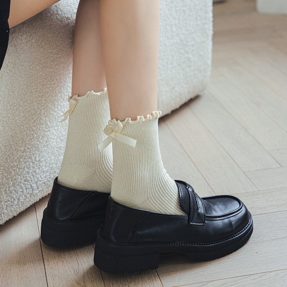 Simple Solid Color socks
