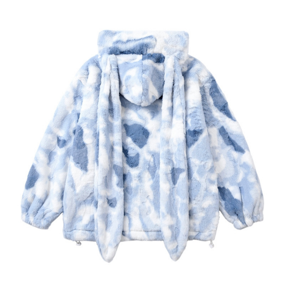 Tie Dye Rabbit Coat