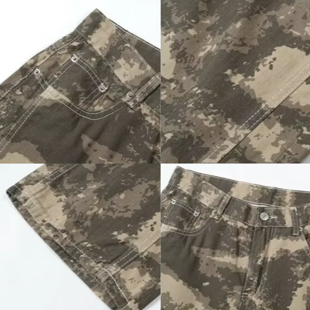 DF|Fall Leaf Yellow Camo Jeans