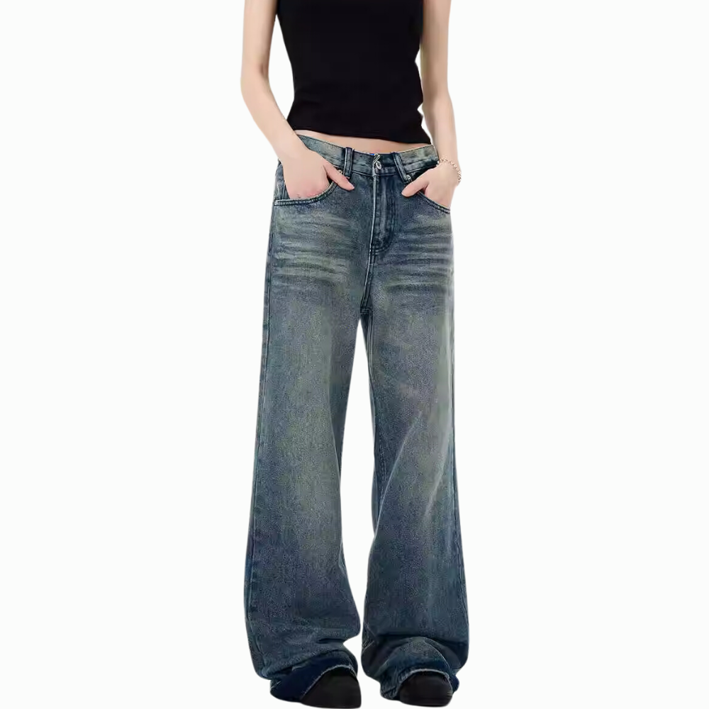 DF|Vintage Blue Whisker Jeans