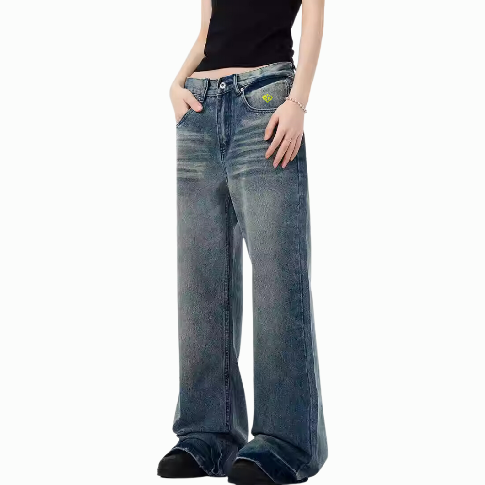 DF|Vintage Blue Whisker Jeans