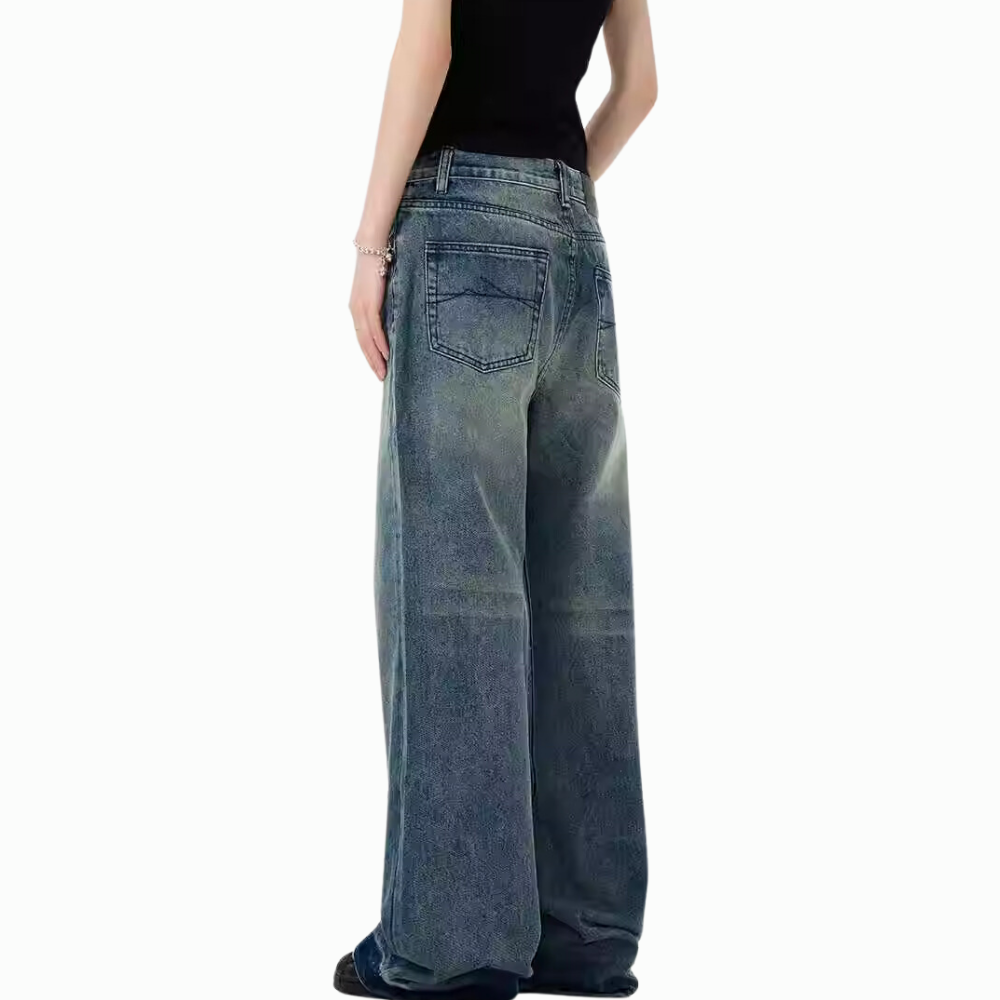 DF|Vintage Blue Whisker Jeans