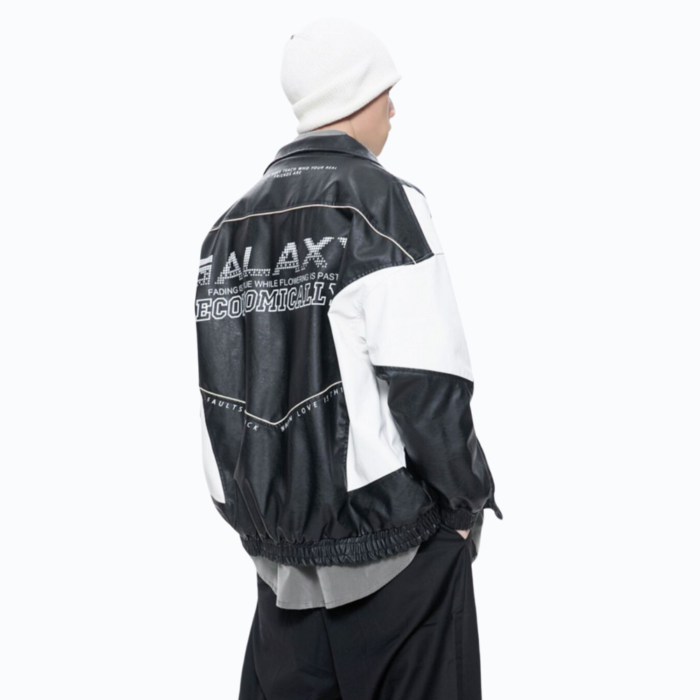 Urban Paneled PU Jacket