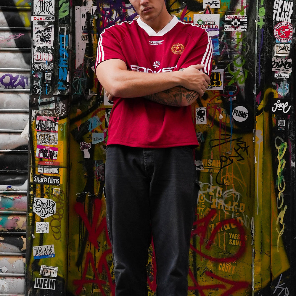 Evoky Rocksta Vintage Football Tee