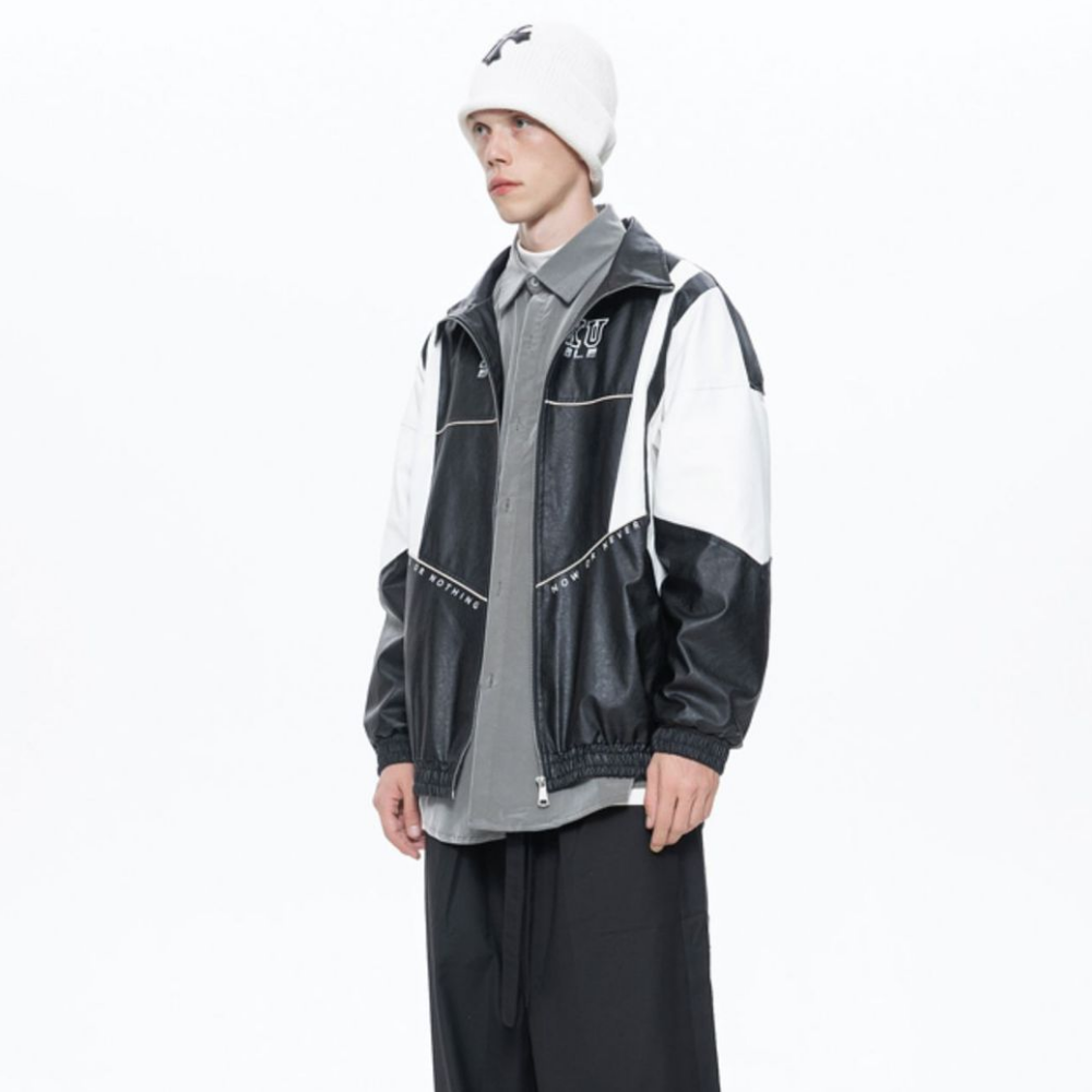 Urban Paneled PU Jacket