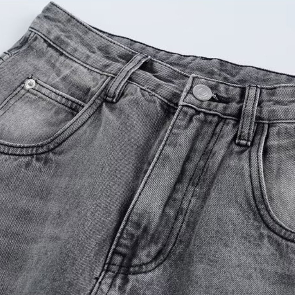 American Street Ripped Straight Jeans