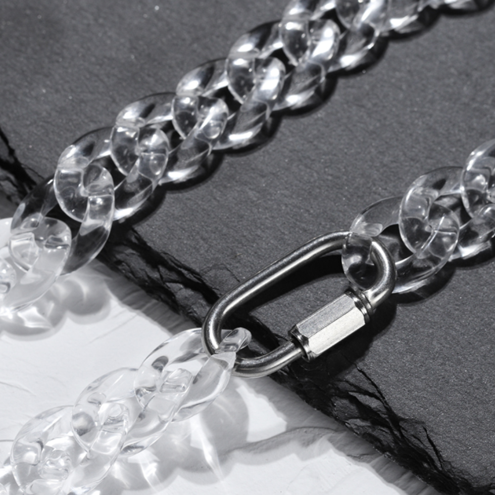 CE | High Street Clear Acrylic Necklace