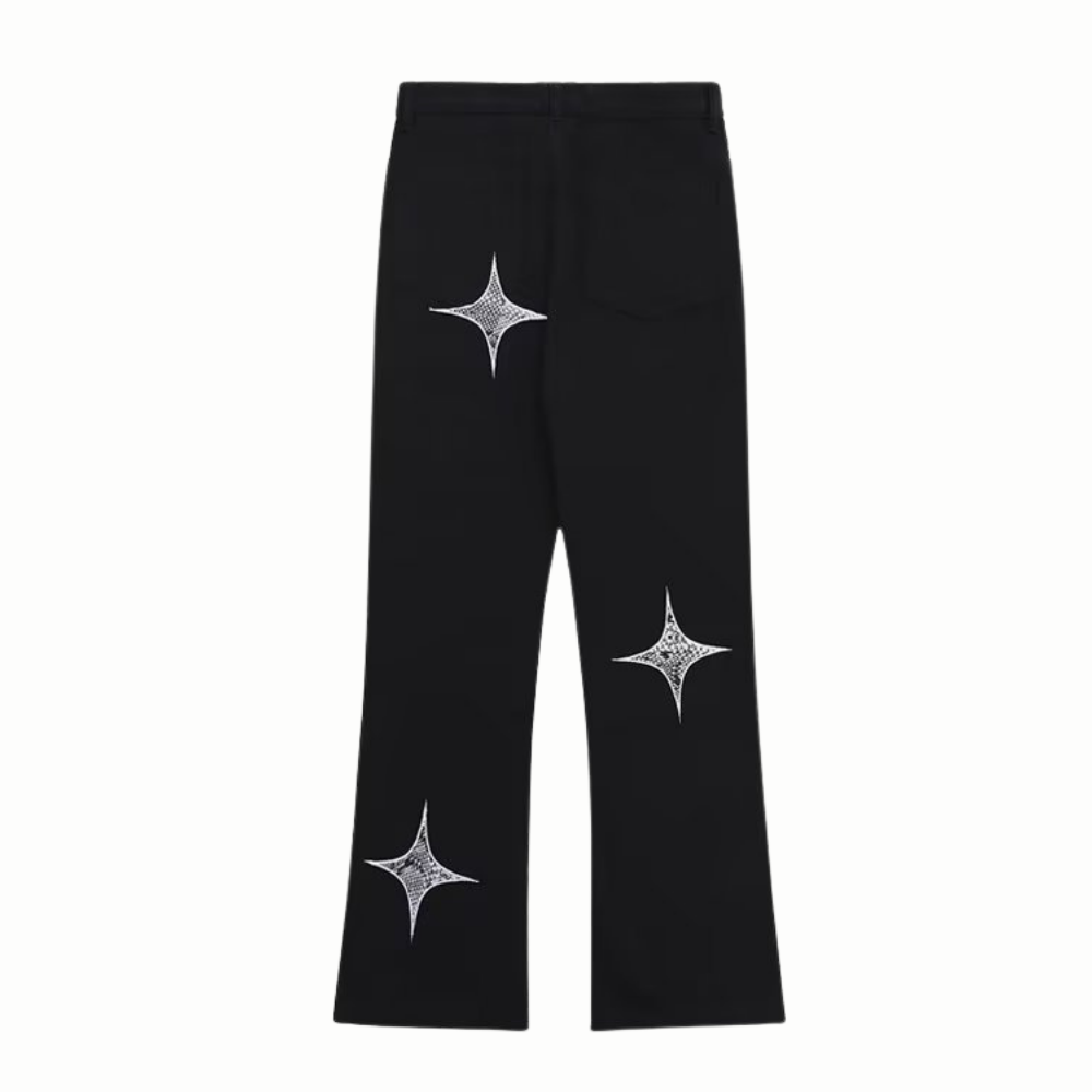 DF| Star Sequin Patch Jeans
