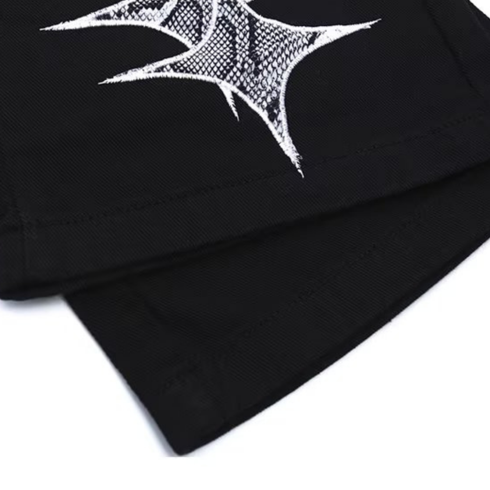 DF| Star Sequin Patch Jeans