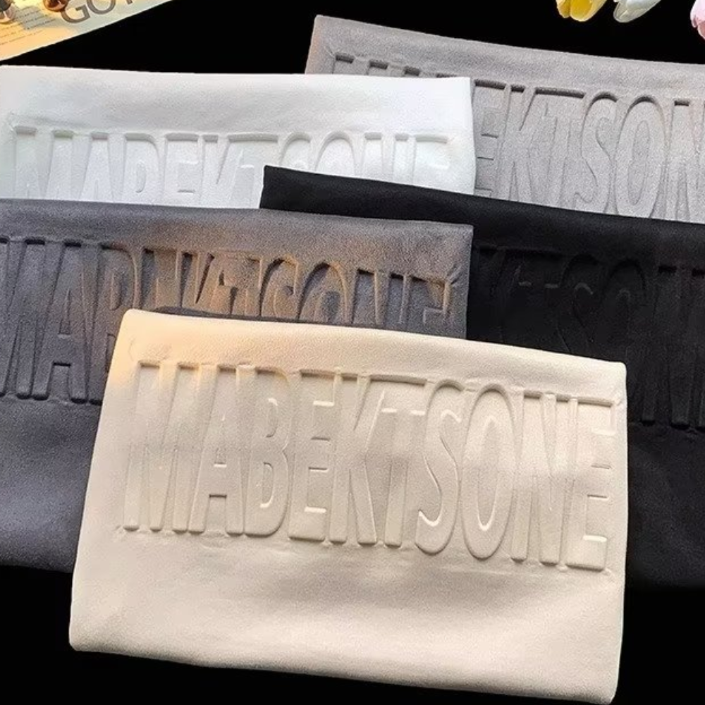 Simple Lettering Suede Vest