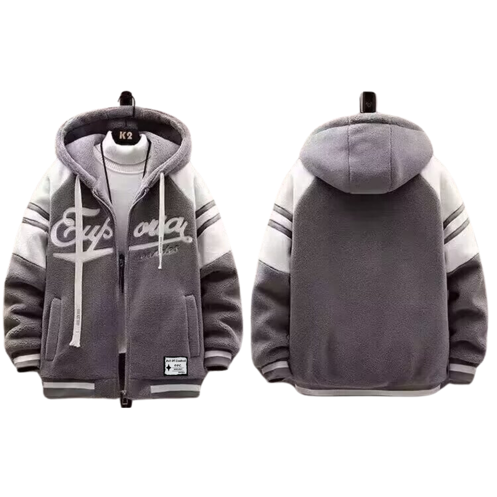 OOC' Casual Vintage Sherpa Hooded Coat