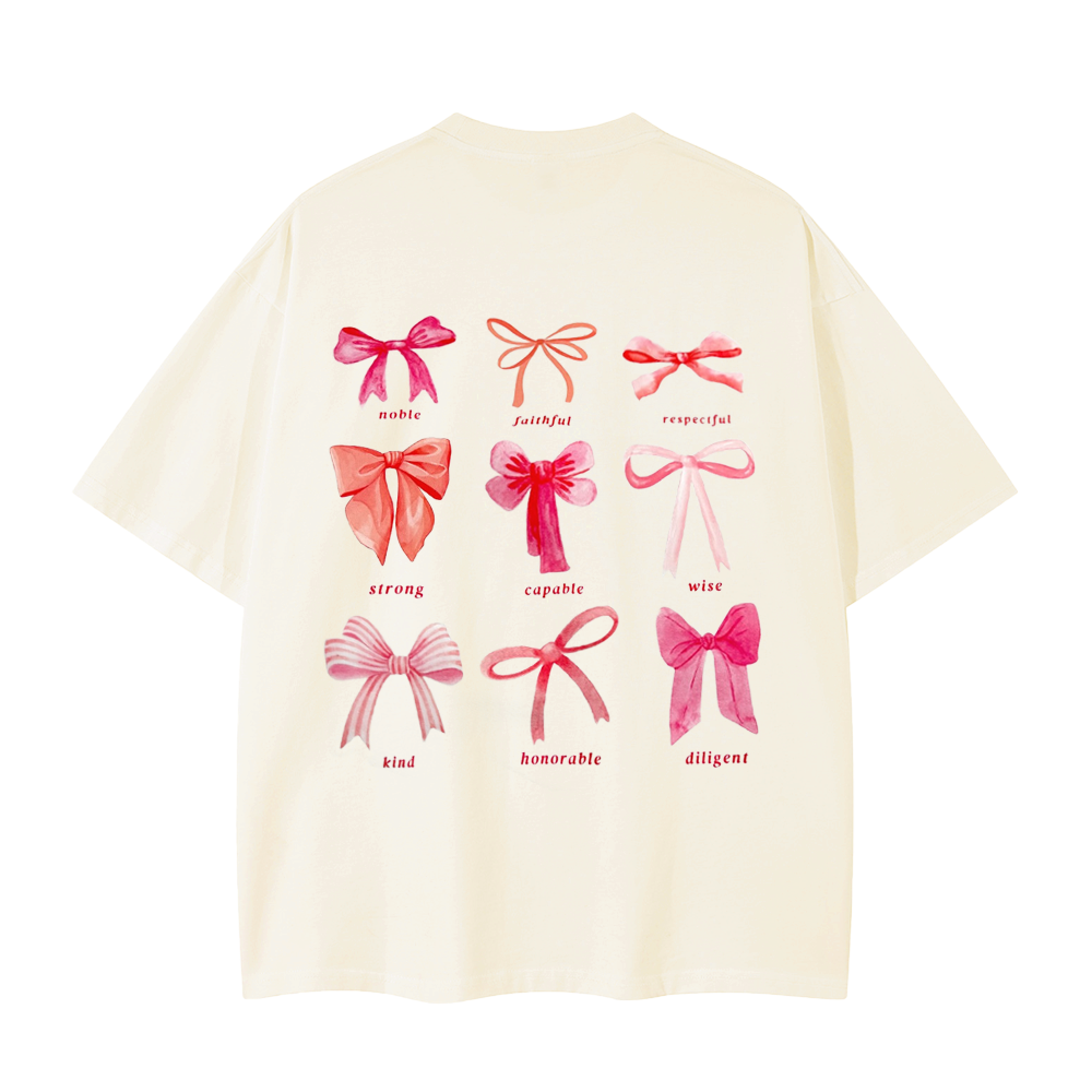 Women's Various Bow Print T-Shirts