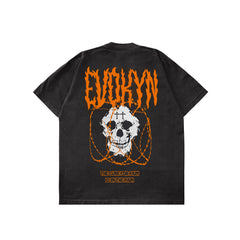 Evokyn Gothic Skull Graphic Tee Details